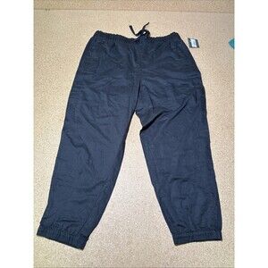 NWT Eddie Bauer Womens WR Pull on Jogger Pants Size 16 Gray Linen Blend I1